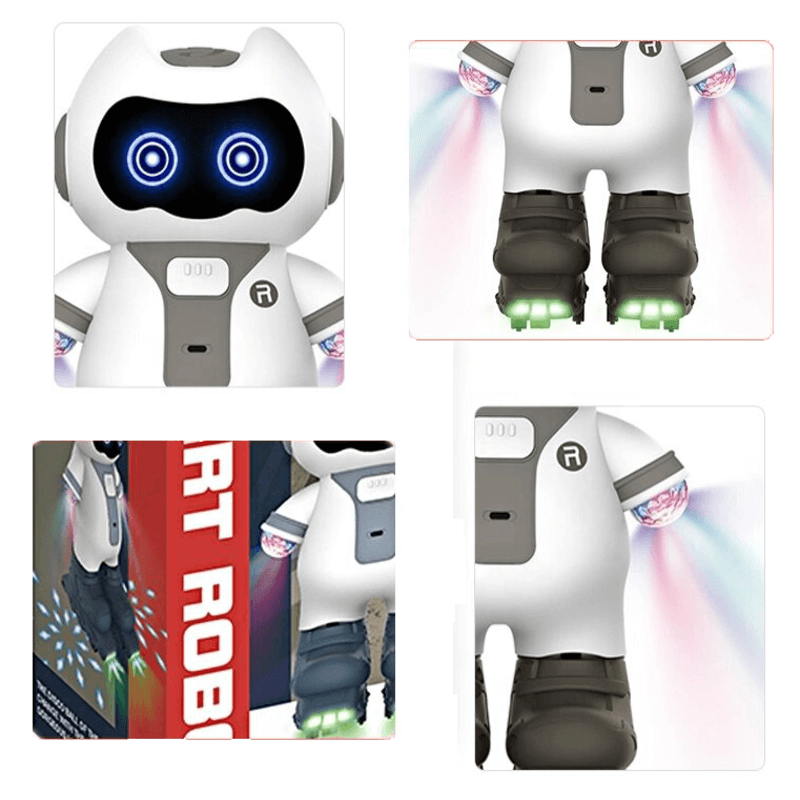 Dancing smart robot kids play toy