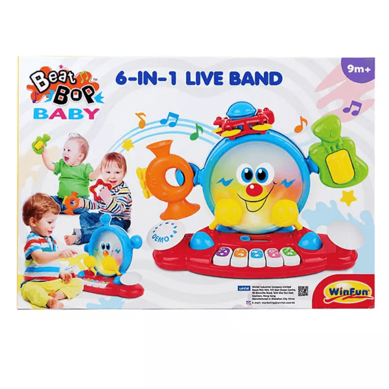 6 in 1 live band kids fun play toy
