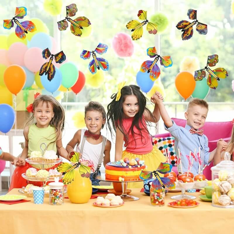 Stress relief flying butterfly novelty magic toy pack of 6