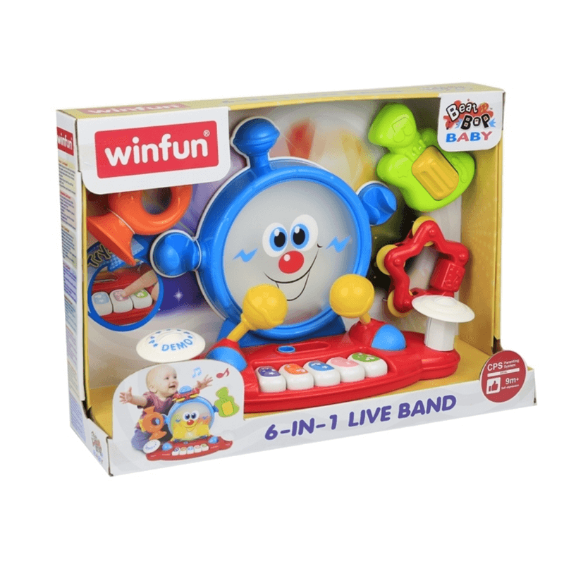 6 in 1 live band kids fun play toy