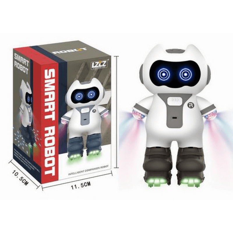 Dancing smart robot kids play toy