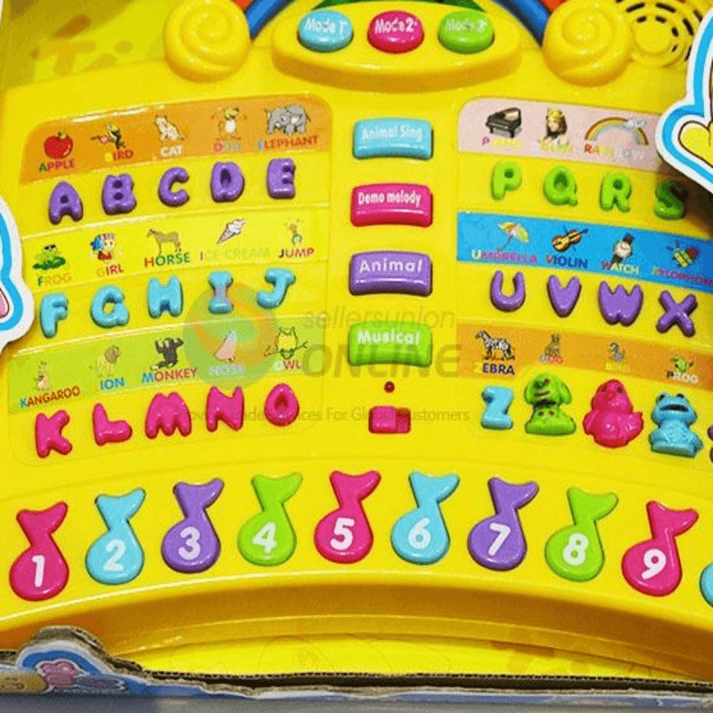 Electronic kids music book