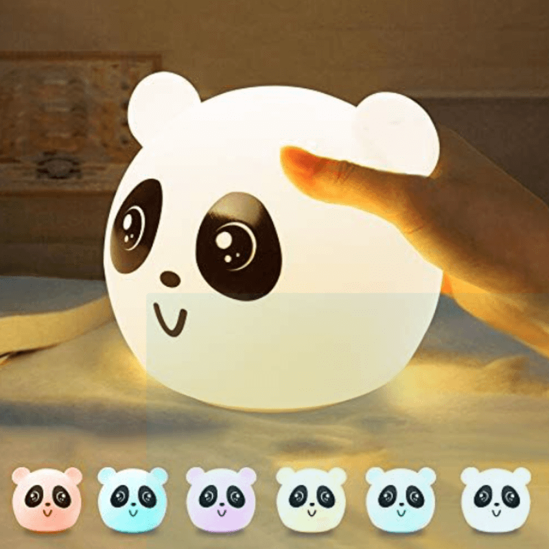 2 pcs panda toys and children night light for bedroom