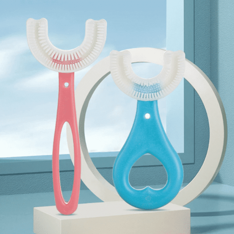 Kids u shape silicone toothbrush