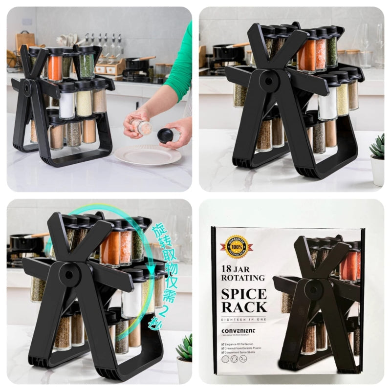 Rotating ferris wheel seasoning rack set spice rack - Prozone