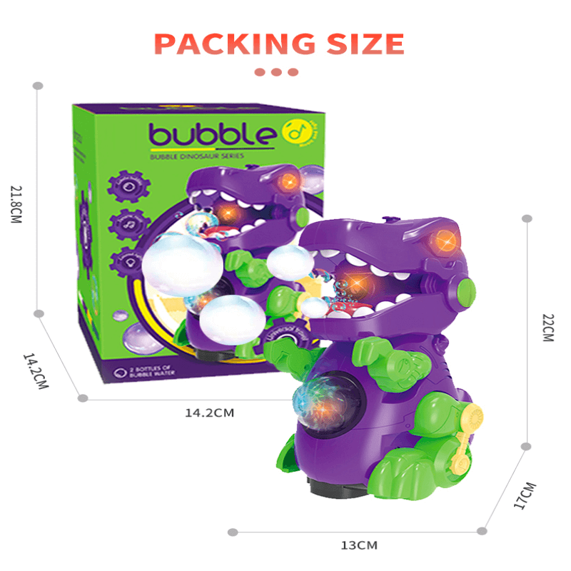 Dinosaur bubble machine auto bubble blower