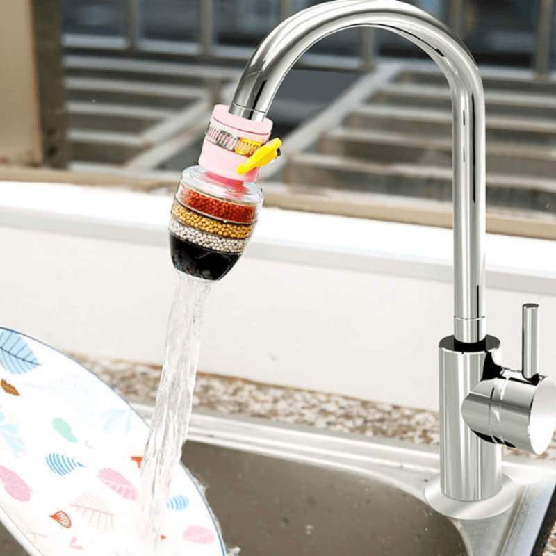 Stone faucet with clip