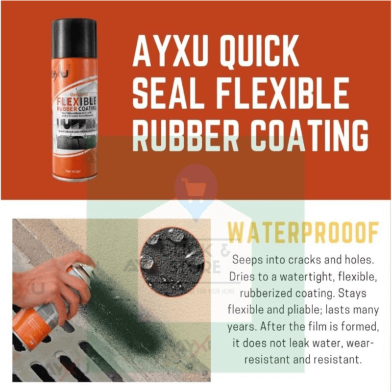 Rubber coating spray flexible leak sealant waterproof