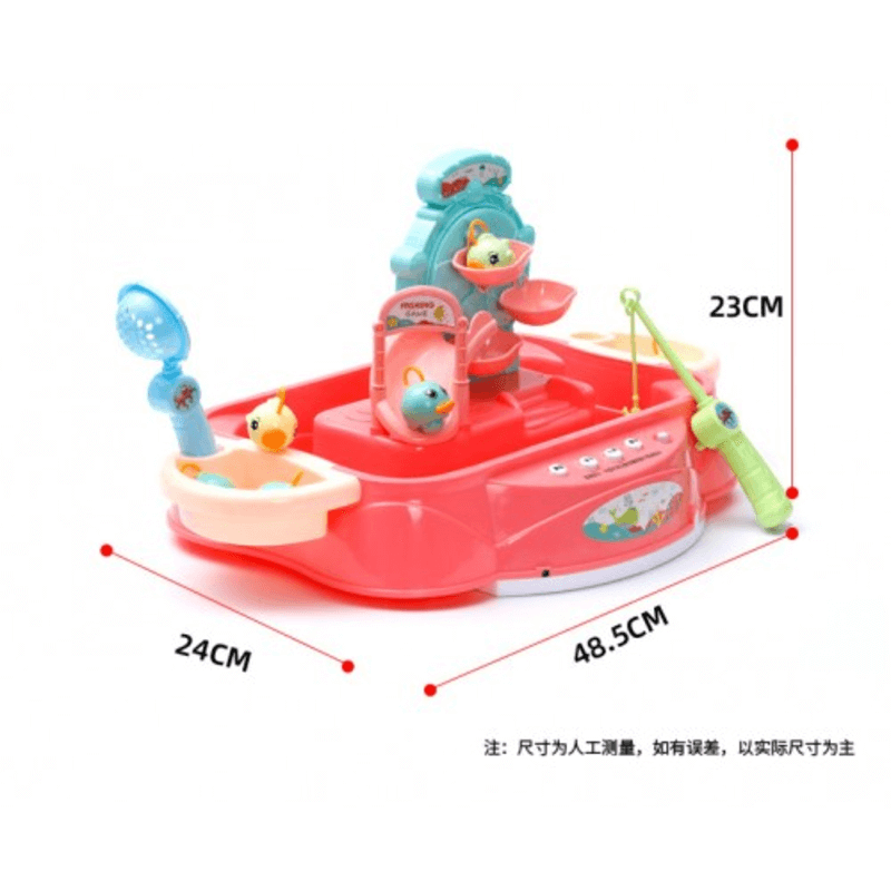 Rotating fish game interactive board game