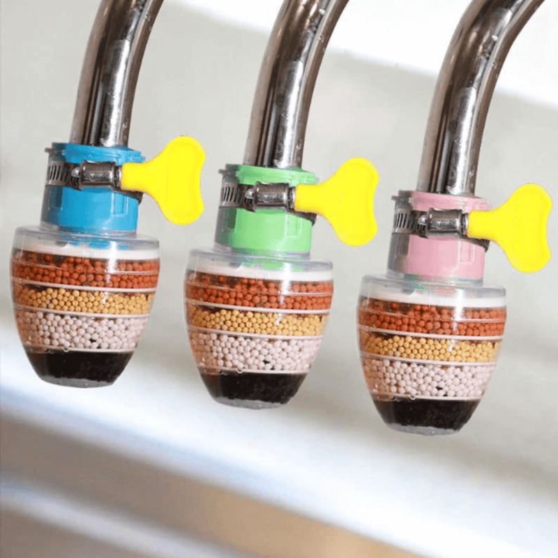 Stone faucet with clip
