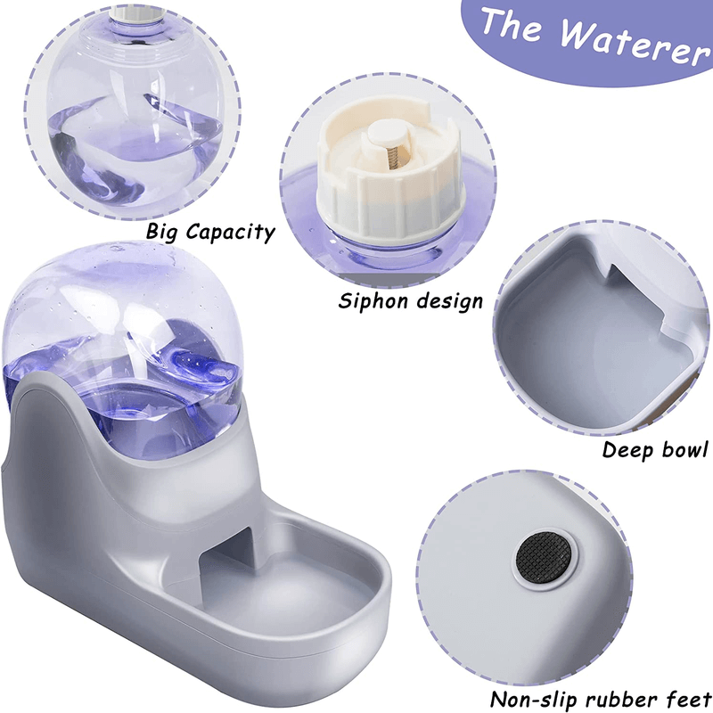 2 in 1 auto pet food feeder and water dispenser