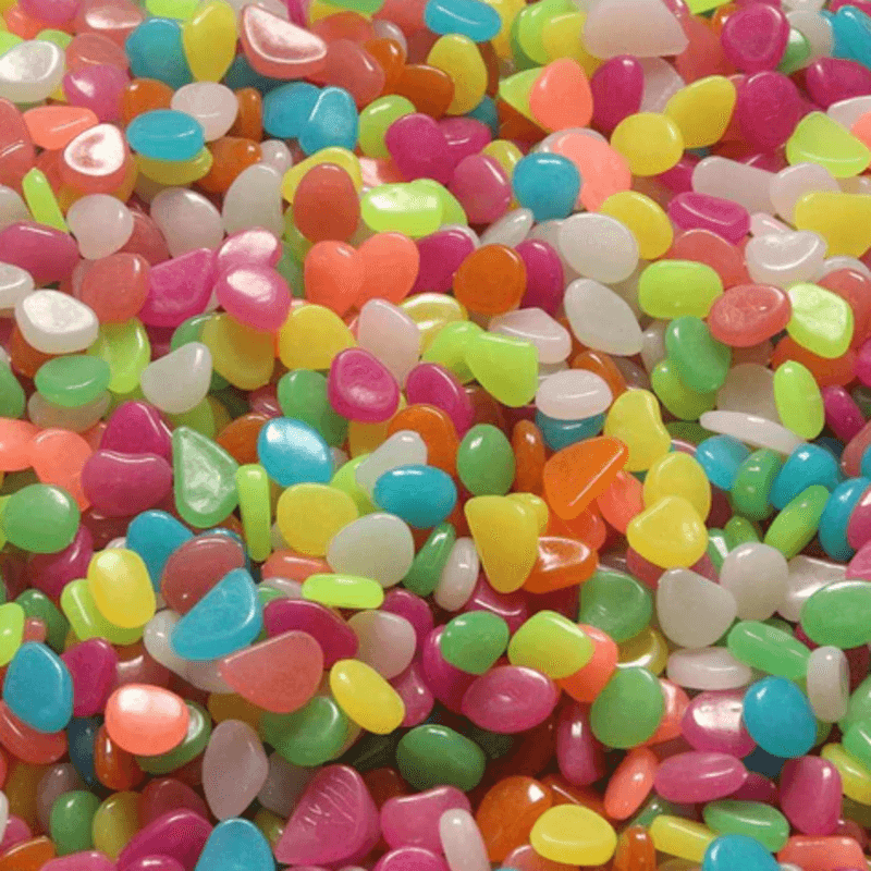 Glow in the dark fairy light pebbles for aquarium