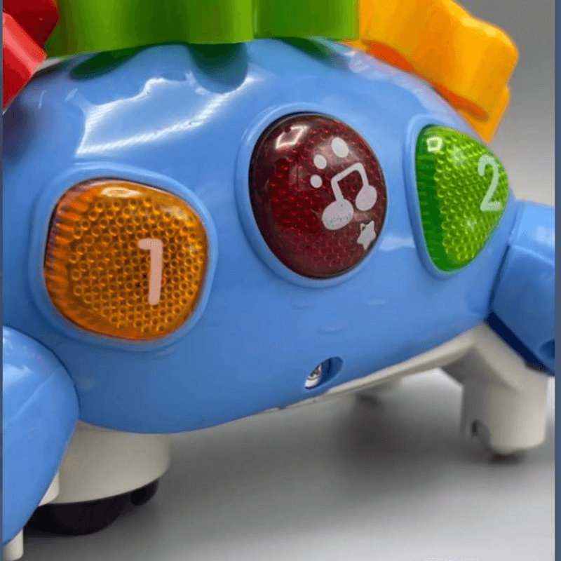 Spinning elephant with baby on back kids toy