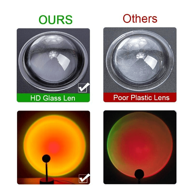 Rgb sunset lamp projection led night light