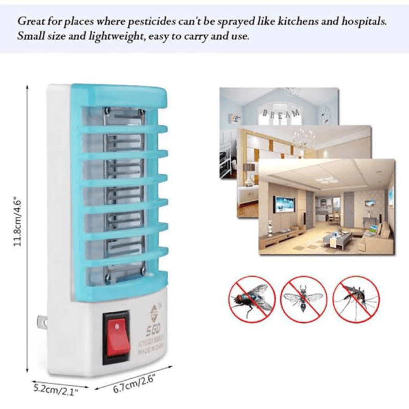Mosquito and fly killer with led light