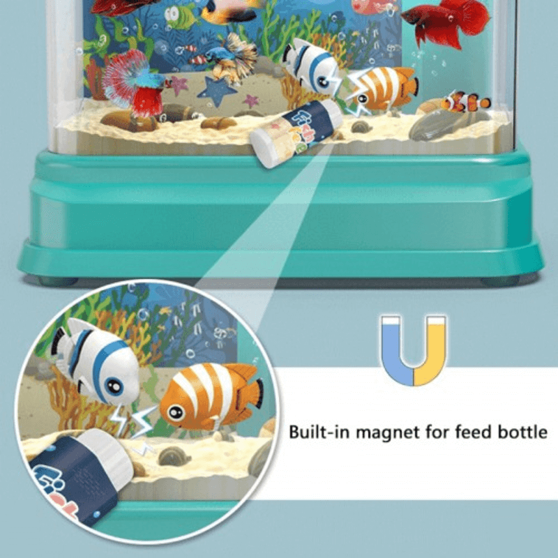 Electric fish tank set kids aquarium fishing toy