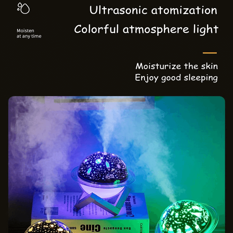 Projection lamp air humidifier aromatherapy