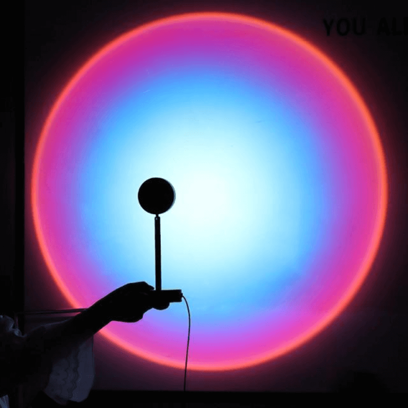 Rgb sunset lamp projection led night light