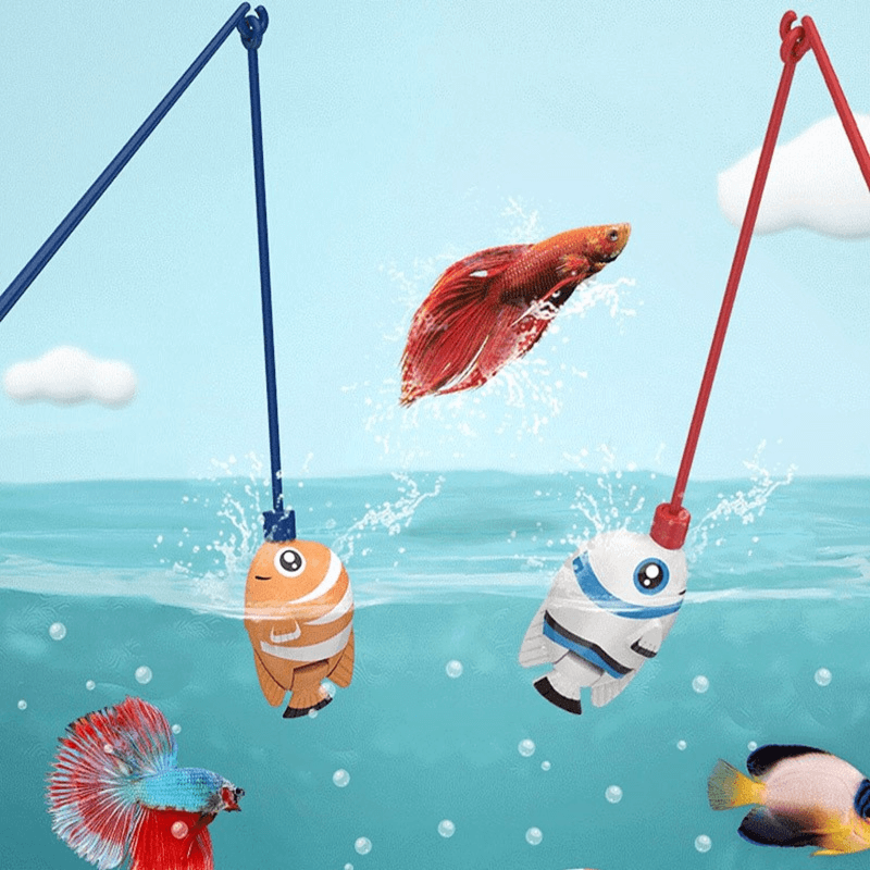 Electric fish tank set kids aquarium fishing toy