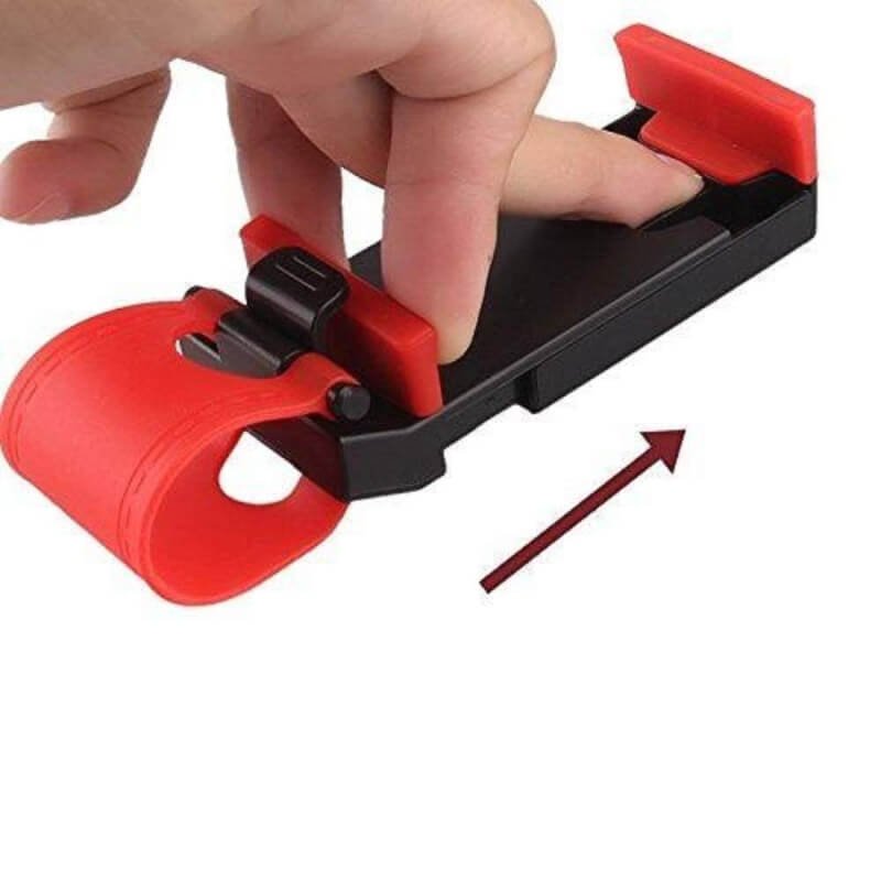 Car steering wheel mobile holder - multicolor