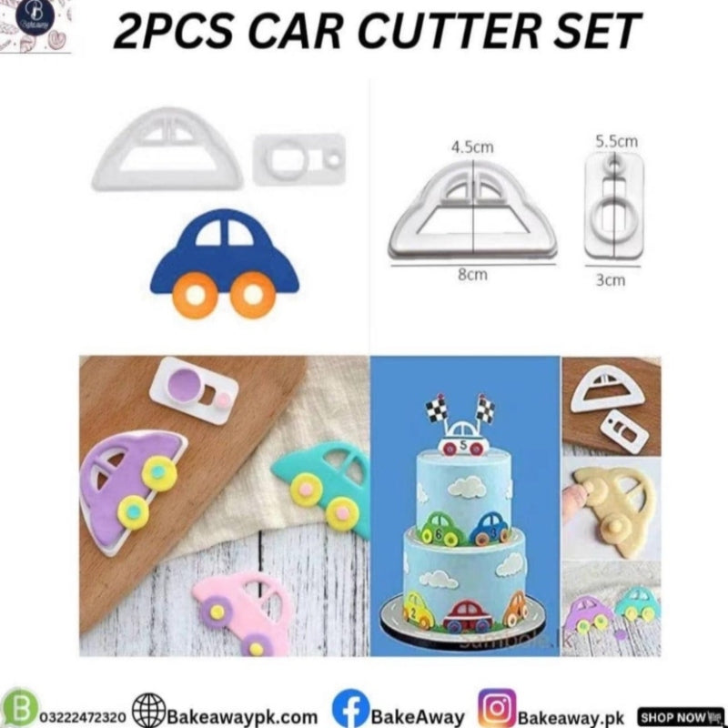 2pcs car transportation fondant cake - Prozone