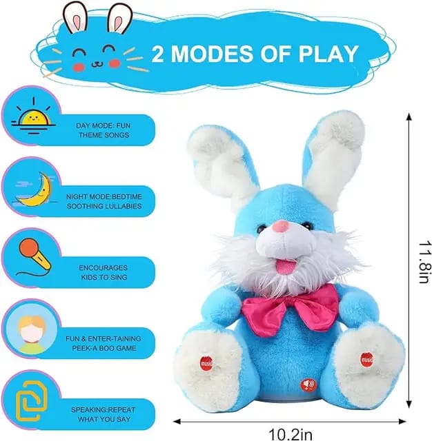 Easter bunny stuffed animals talking bunny plush - Prozone