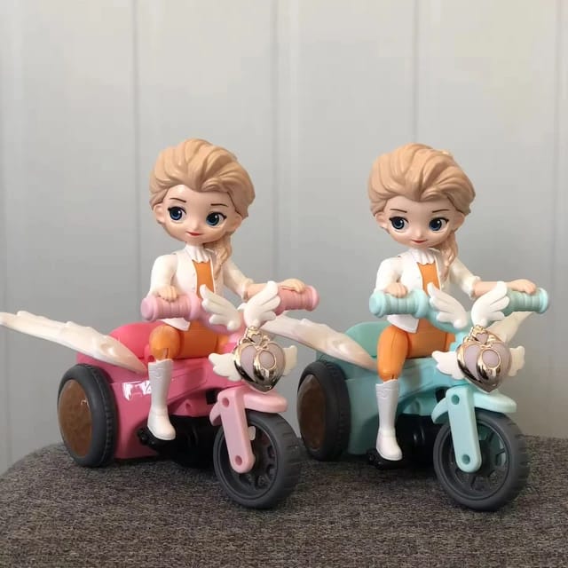 girl bicycle doll with light sound - Prozone