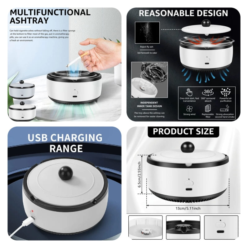 2in1 air purifier multifunctional home air freshener ashtray - Prozone