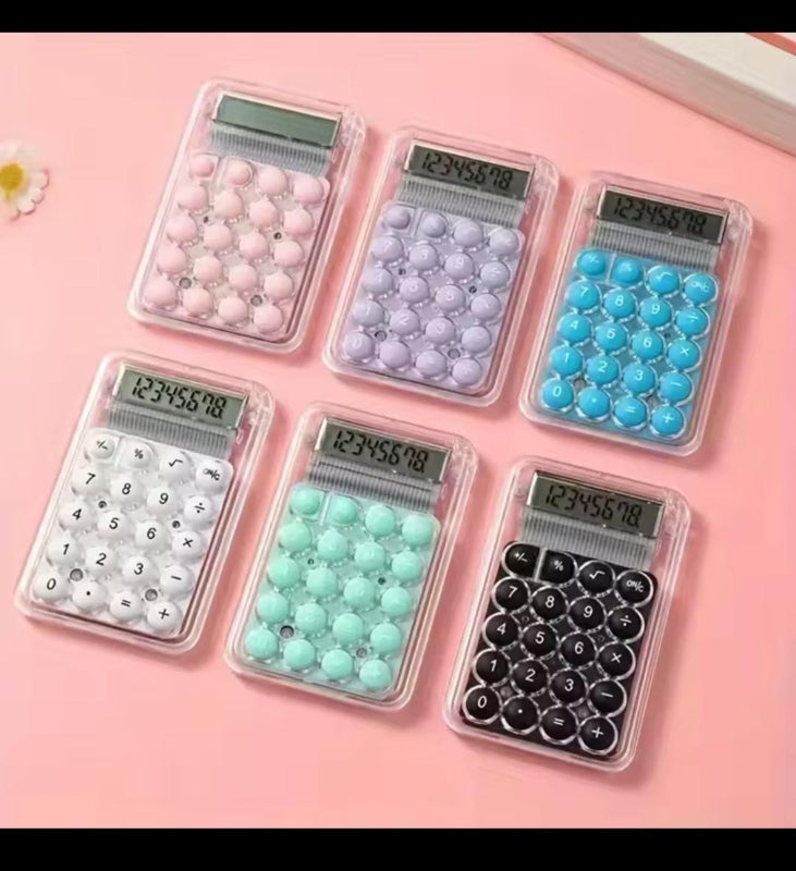 Transparent calculator portable pocket for students and kids - Prozone