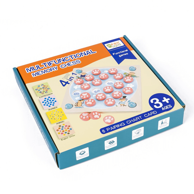 4 in 1 chess game family memory toy