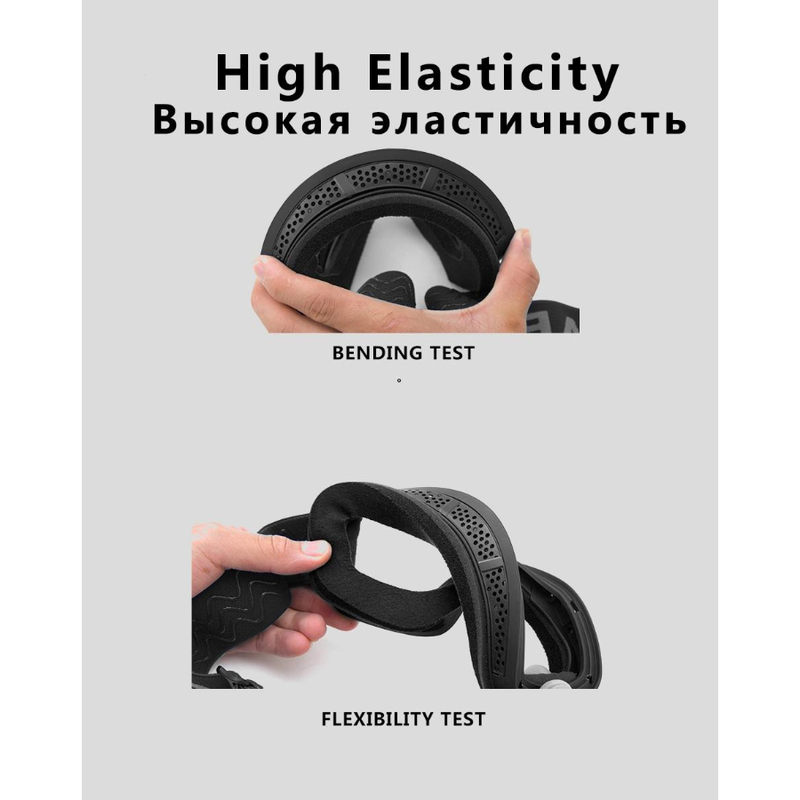 Ski safety goggles double lens uv400 anti fog snow glasses