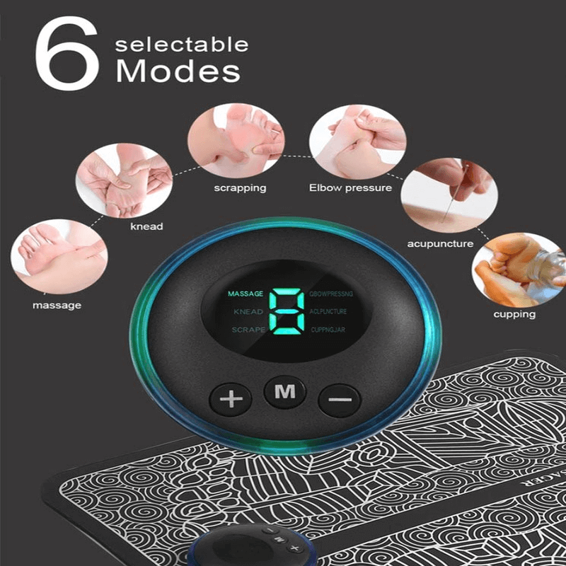 Electric ems foot massage pad
