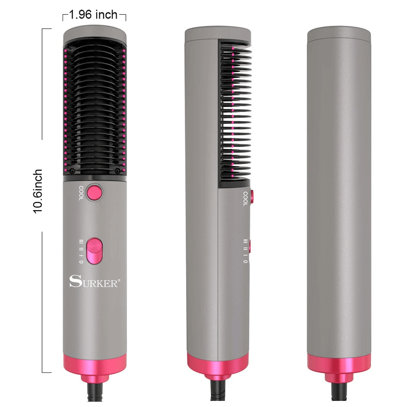 3 in 1 hair straightener with blow dryer and brush
