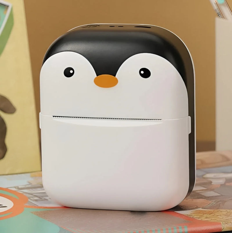 Penguin design rechargeable portable mini printer - Prozone