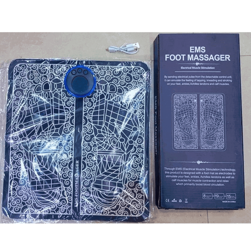 Electric ems foot massage pad