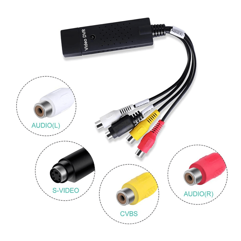 Usb video audio tv capture card adapter vhs to dvd