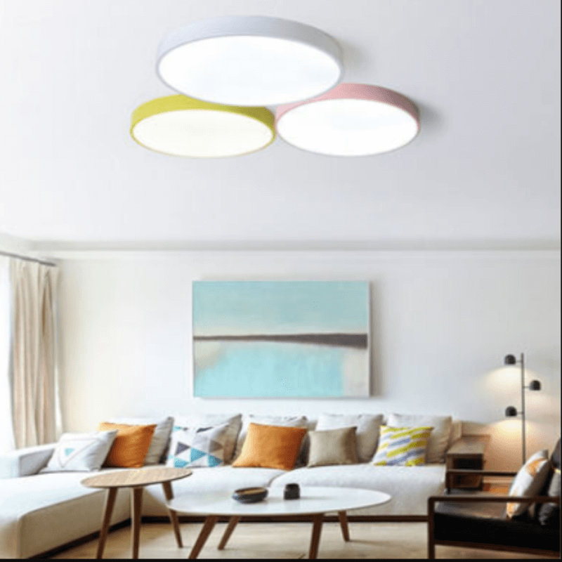 Modern nordic pastel colored ceiling light