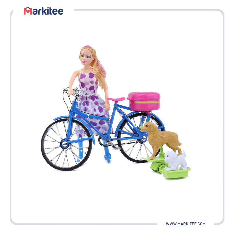 Bicycle doll fun bike toy for girls