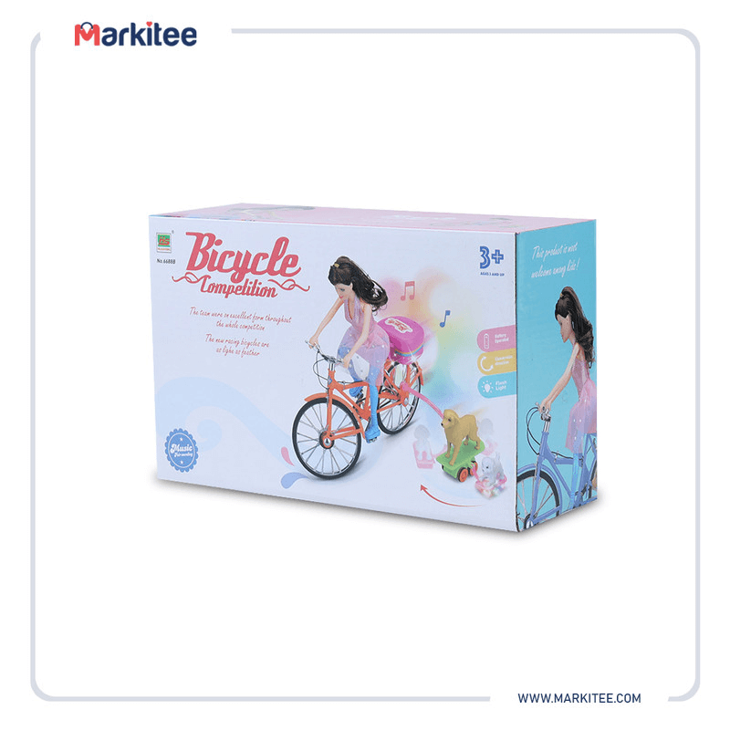 Bicycle doll fun bike toy for girls