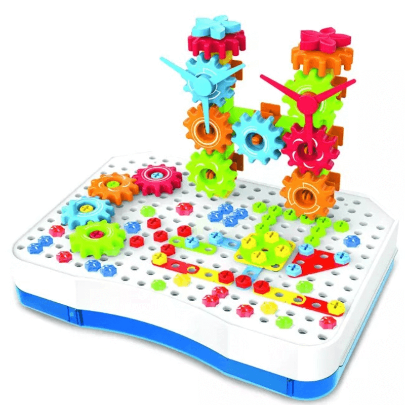 2 in 1 magic plate puzzle building blocks 190 pcs
