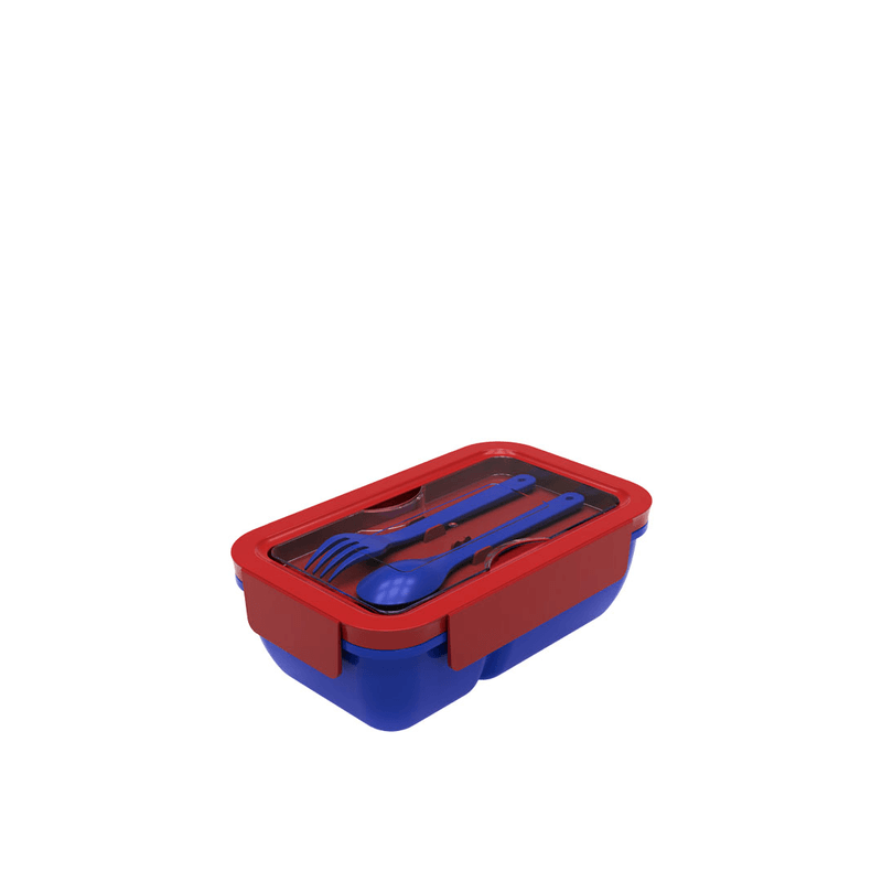 Mario lunch box with spoon and fork