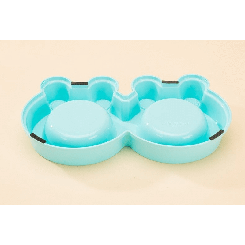 Frog designed resin stainless steel pet bowl
