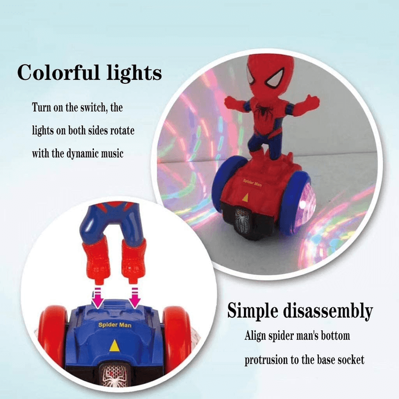 Electric scooter spiderman toy balance car