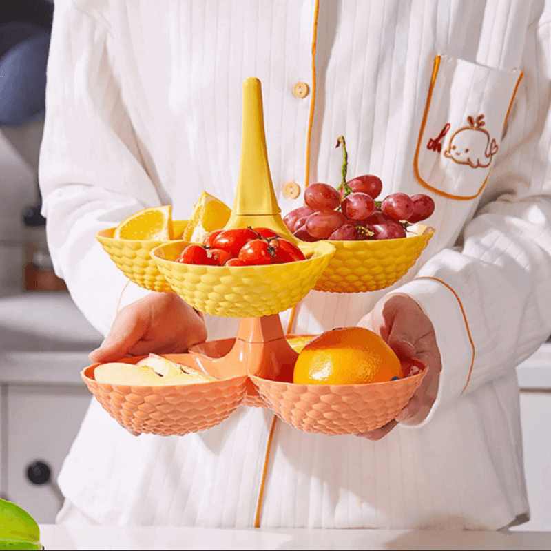 Multi layer snack tray fruit basket