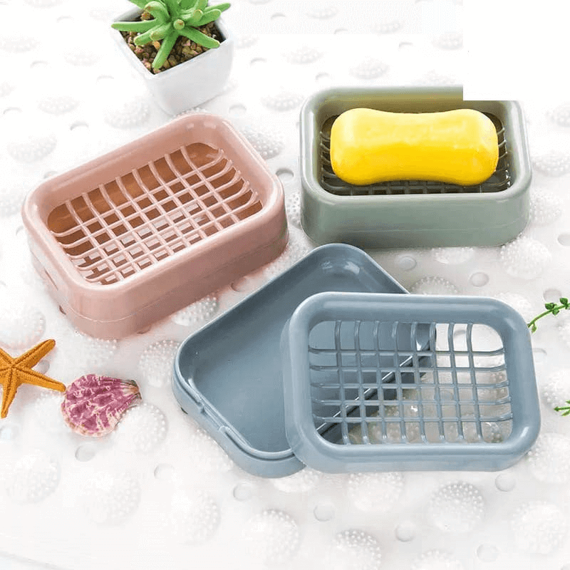 Double layer soap holder