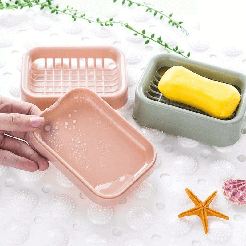 Double layer soap holder