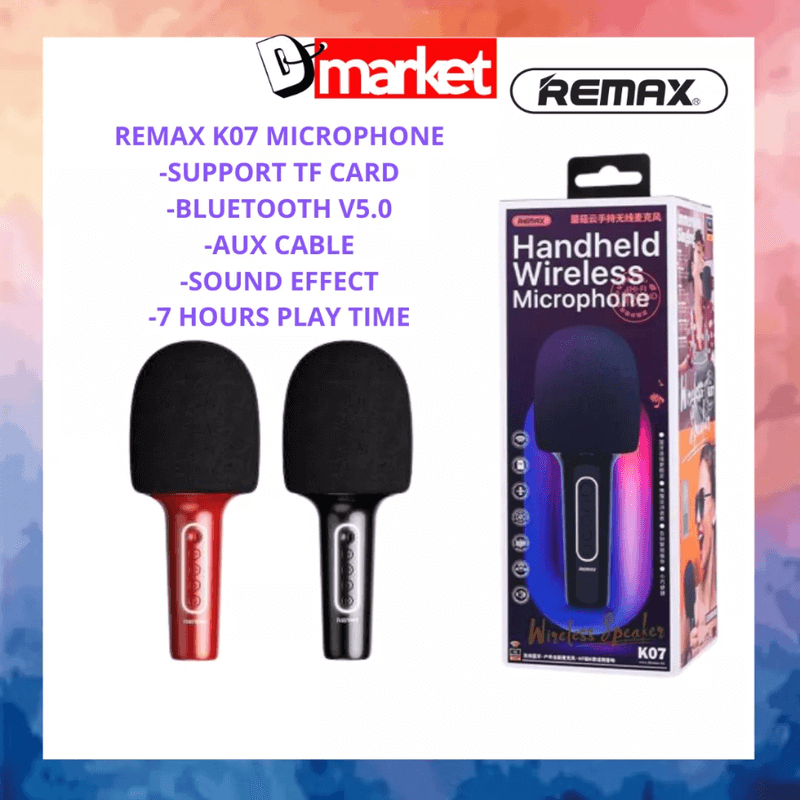 Remax k07 handheld wireless microphone mogoo series