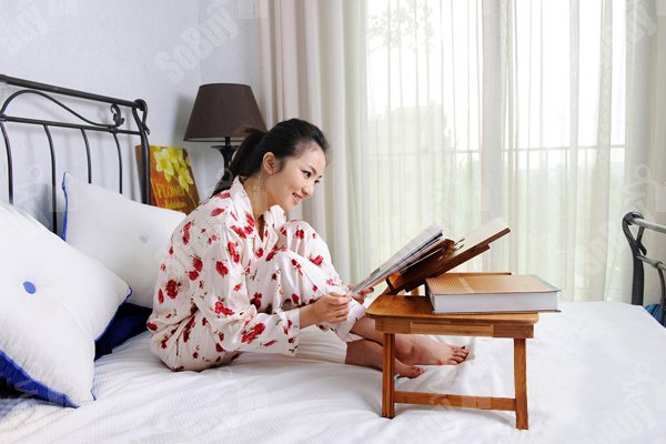Multipurpose wooden laptop table with drawer study table
