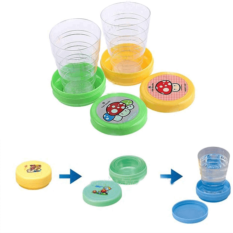 2 pcs collapsible magic cup mug glass