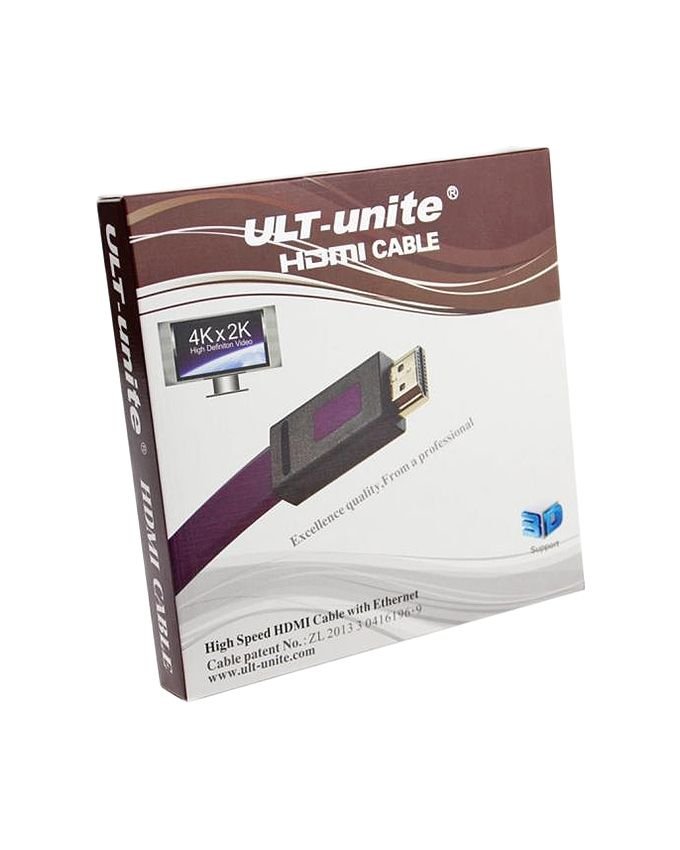 Hdmi flat cable ult unit 1.4v 3m 2k.4k purple